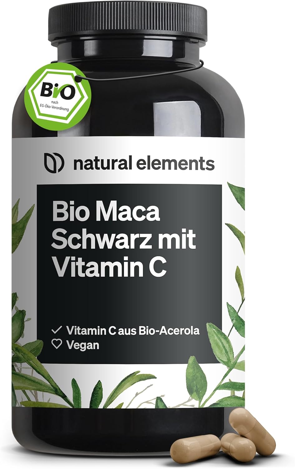 natural elements Bio Maca (schwarz)